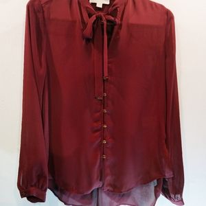 Michael Kors Pussybow Blouse S